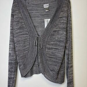Chico's Charcoal Knit Cardigan